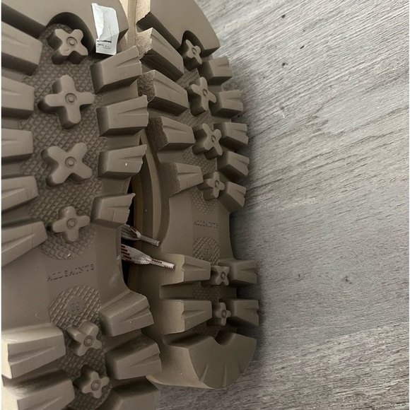 Allsaints Wanda Shearling Bootie in Sand Brown - Picture 7 of 8